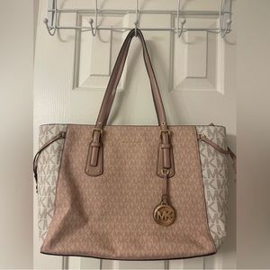Micheal Kors pink and cream purse